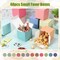 48 Pack Colorful Gift Boxes Small Cardboard Boxes with Lids Bulk Square Kraft Paper Cube Assemble for Crafting Cupcake Easy Wedding Birthday(3 x 3 x 3 Inch,Macaron Color)